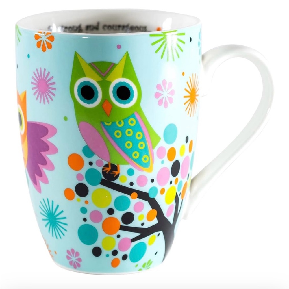 Colorful Owl Mug NEW‎